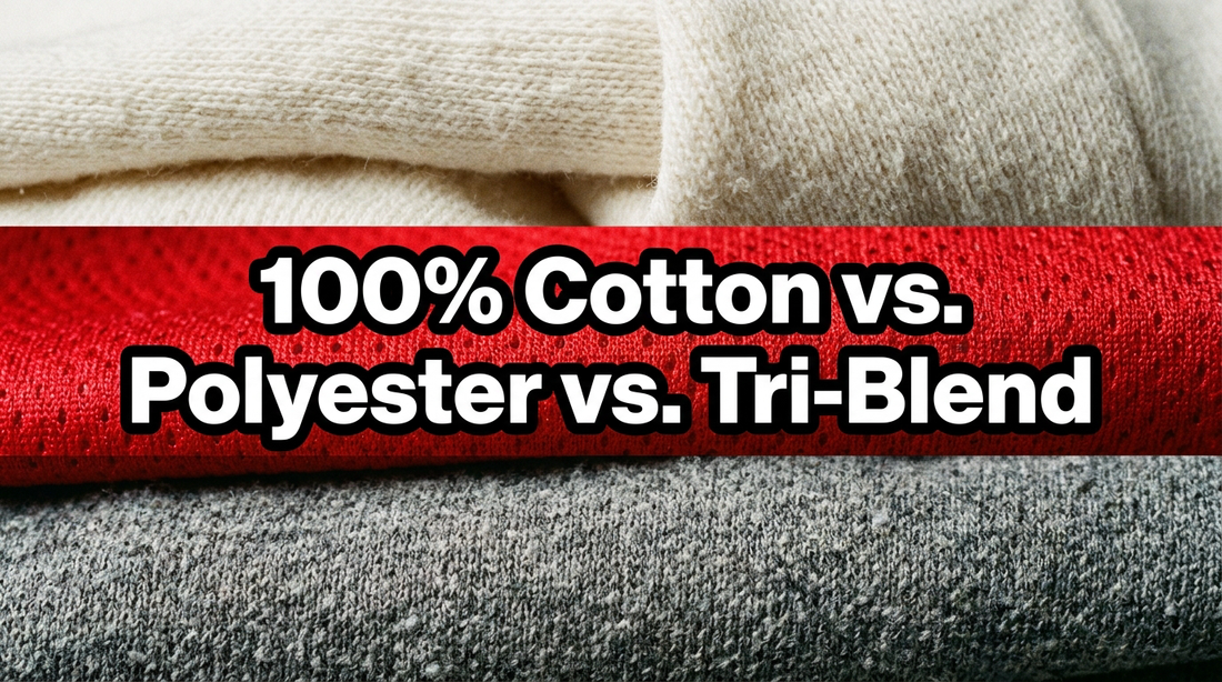 What is the Difference Between 100% Cotton, Polyester, and Tri-Blend T-Shirts