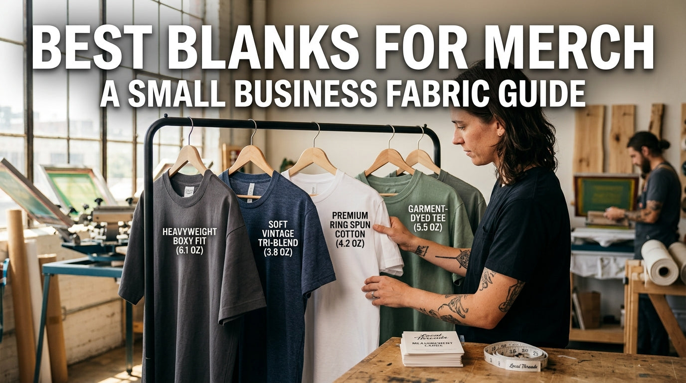 The Best Blank T-Shirts for Merch: A Small Business Guide to Fabrics, Weights, and Fits