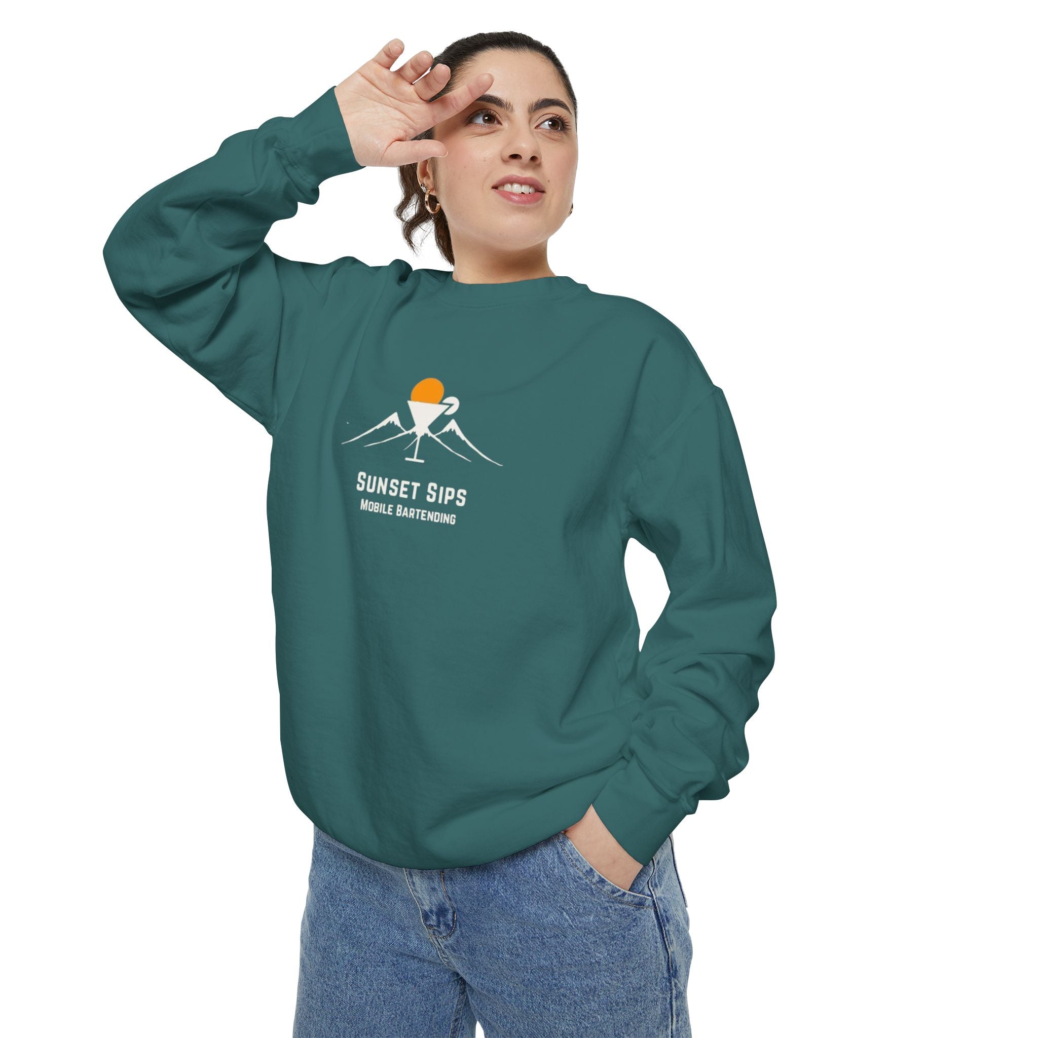 Sunset Sips Mobile Bartending Crewneck