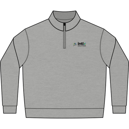 intlx Solutions Quarter-Zip Fleece Pullover Color Logo