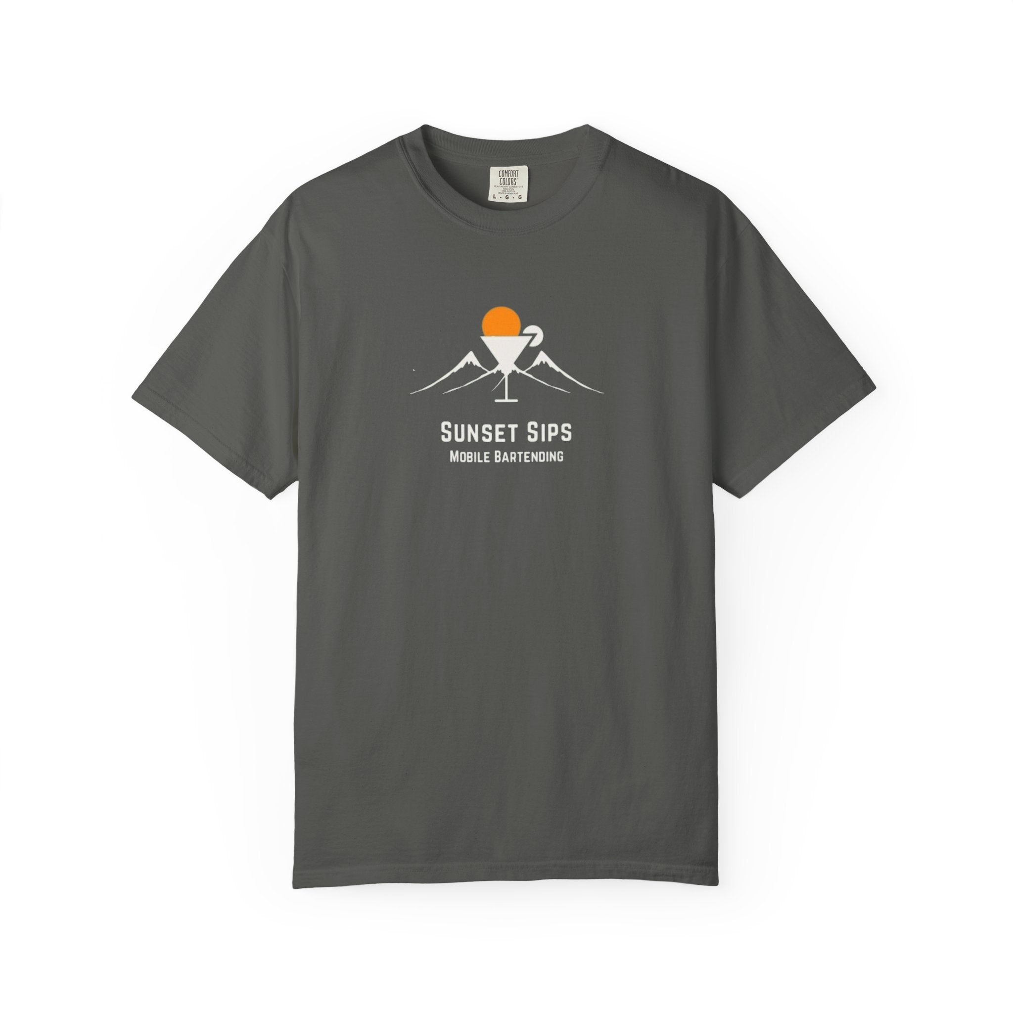 Sunset Sips Mobile Bartending T-Shirt