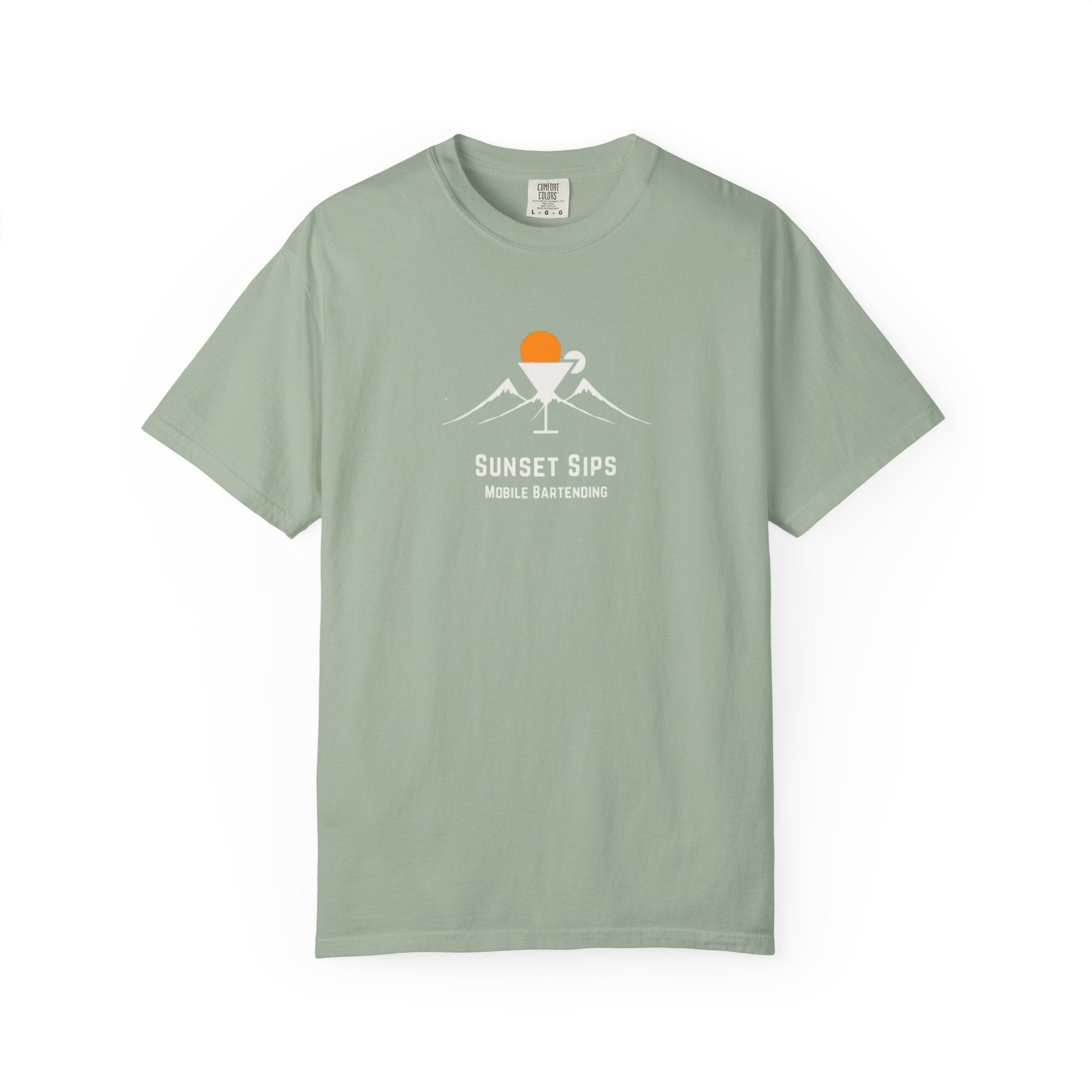 Sunset Sips Mobile Bartending T-Shirt