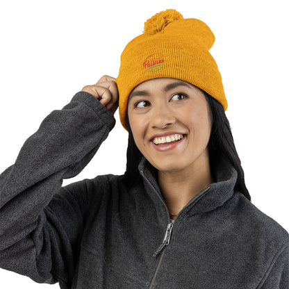 Paisani Pom-Pom Knit Cap