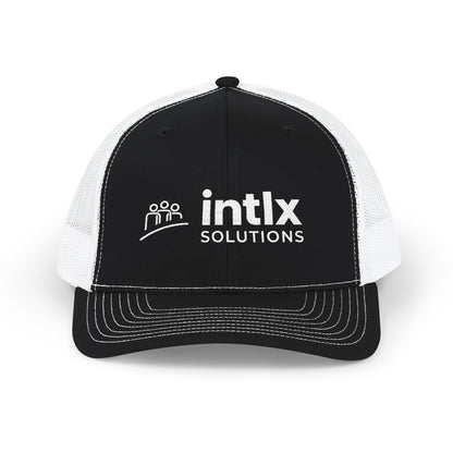 intlx Solutions Trucker Cap White Logo