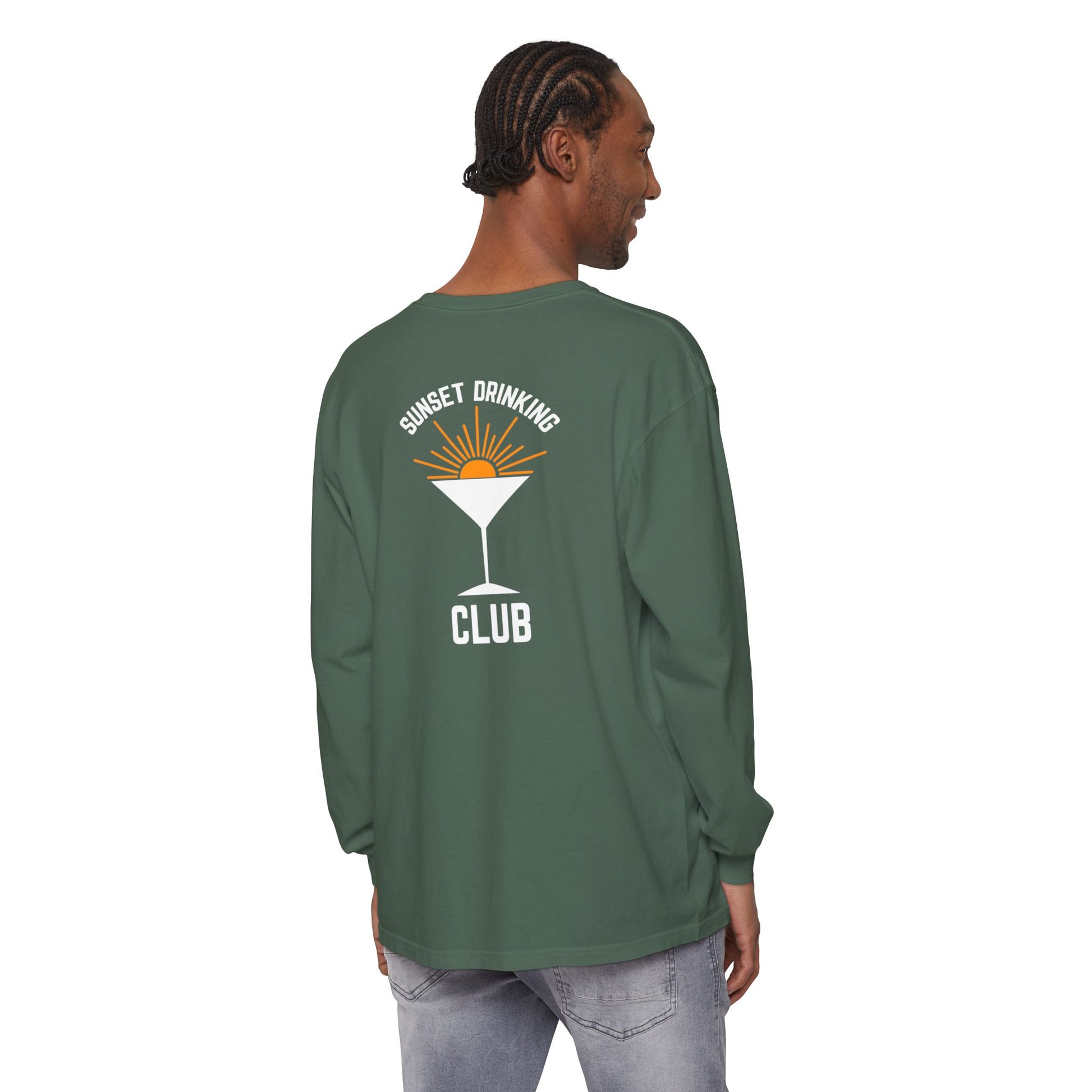 Sunset Sips Mobile Bartending Long Sleeve Tee