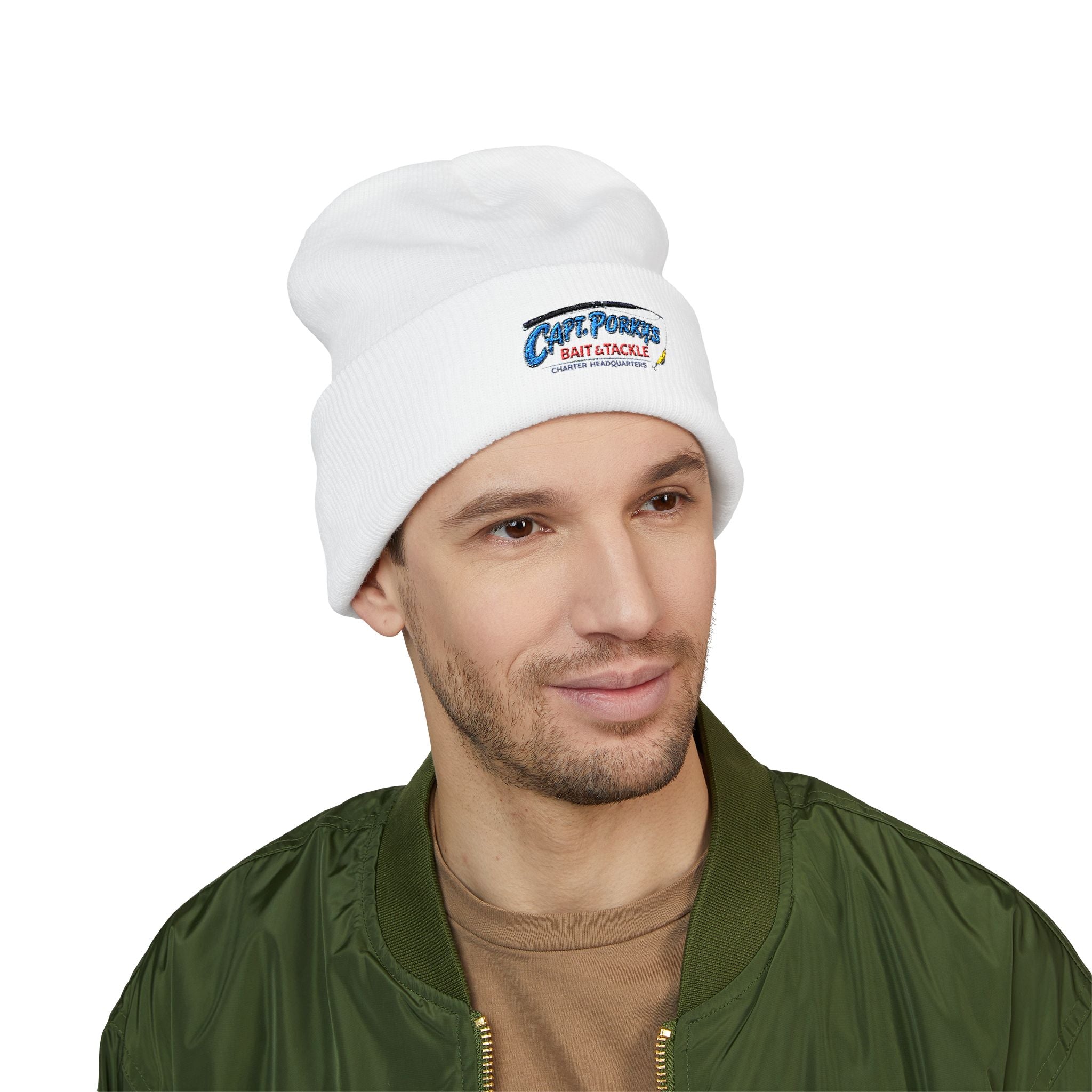 Captain Porky's Bait & Tackle Embroidered Beanie
