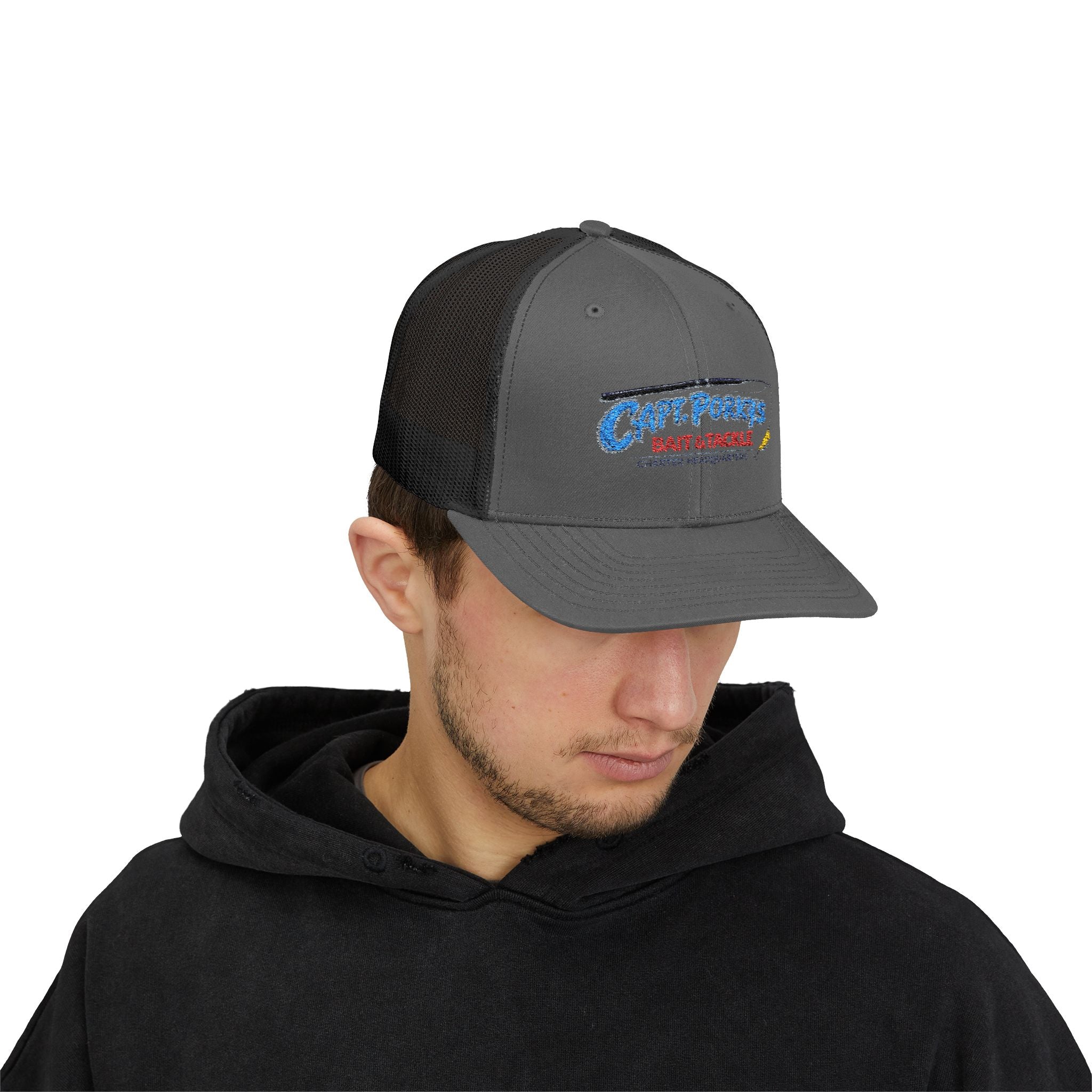Captain Porky's Bait & Tackle Snapback Trucker Hat