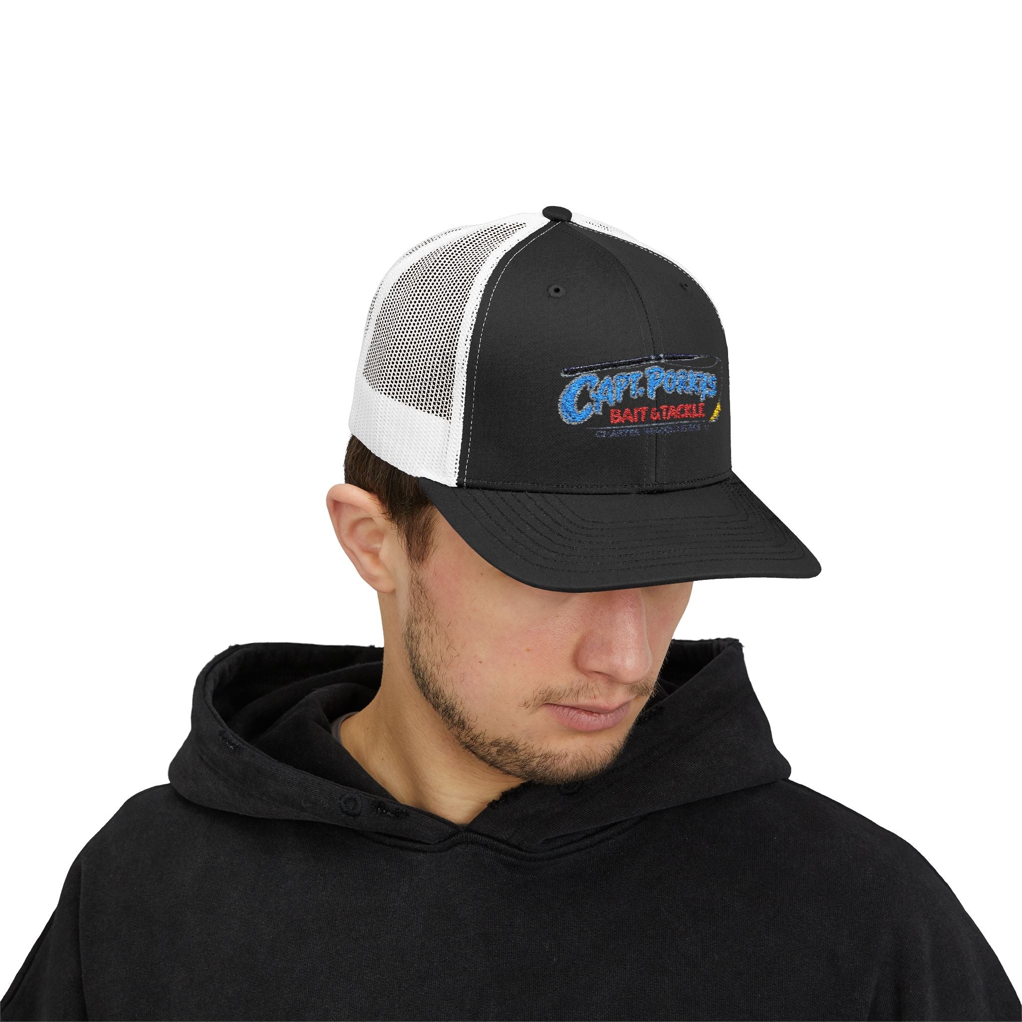 Captain Porky's Bait & Tackle Snapback Trucker Hat