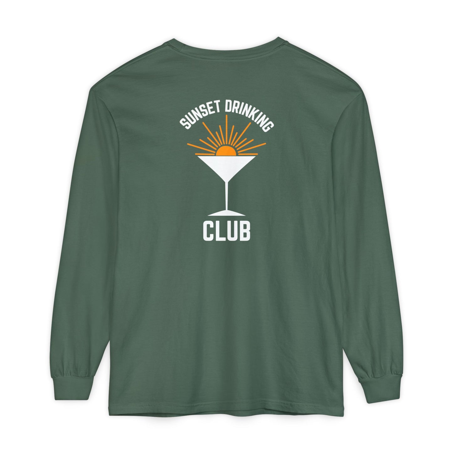 Sunset Sips Mobile Bartending Long Sleeve Tee