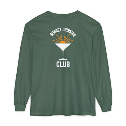 Sunset Sips Mobile Bartending Long Sleeve Tee