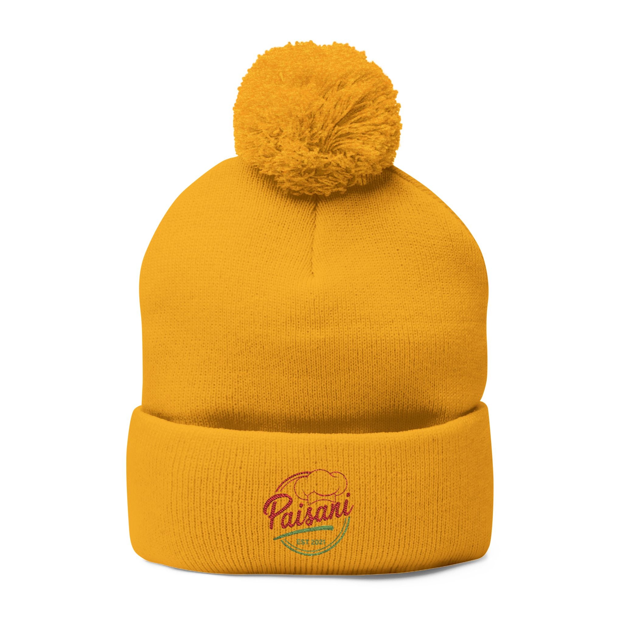 Paisani Pom-Pom Knit Cap