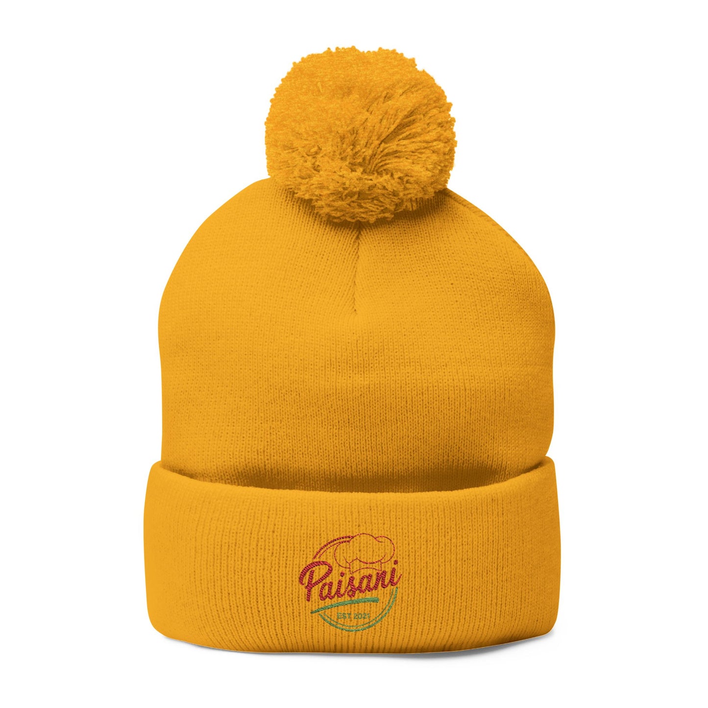 Paisani Pom-Pom Knit Cap