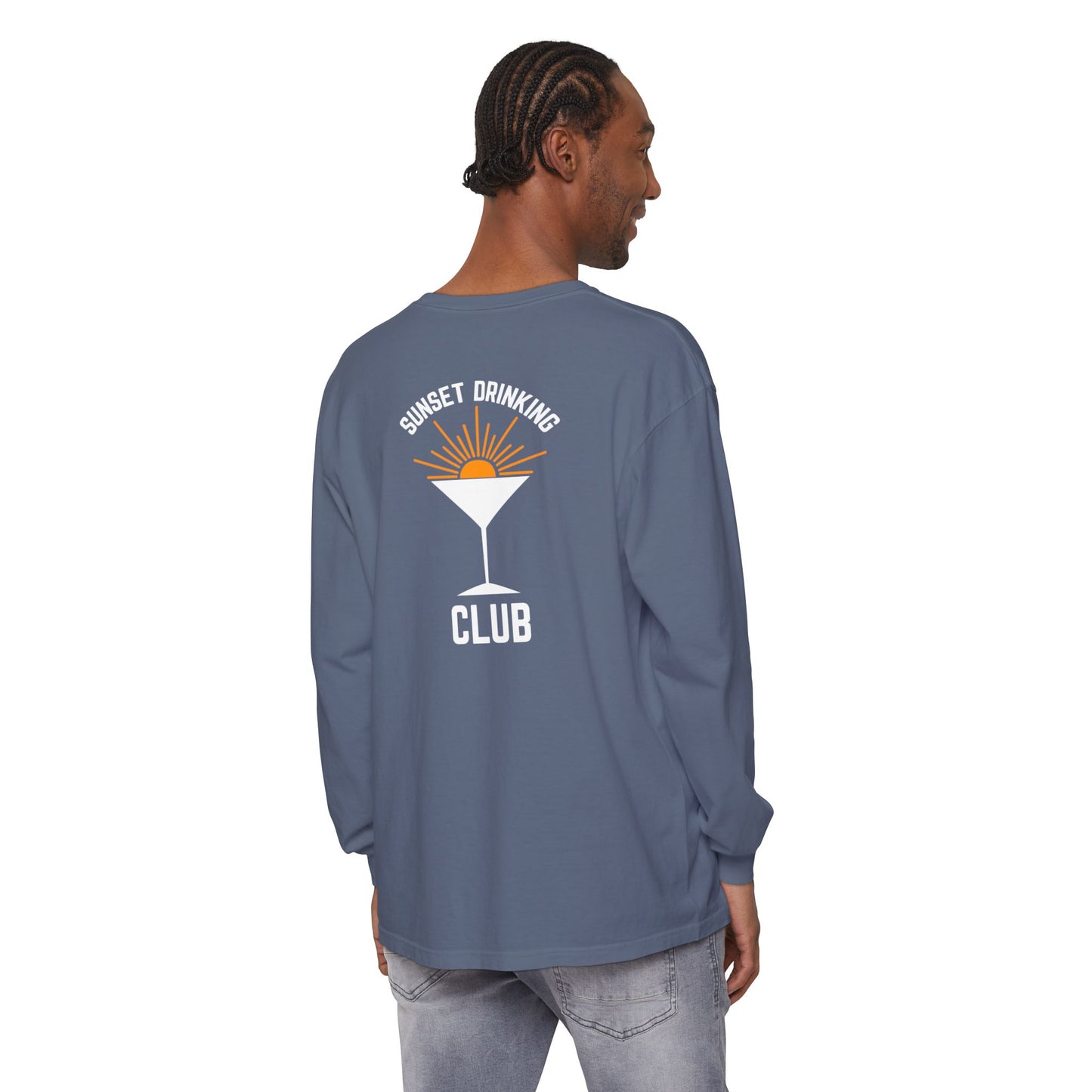 Sunset Sips Mobile Bartending Long Sleeve Tee