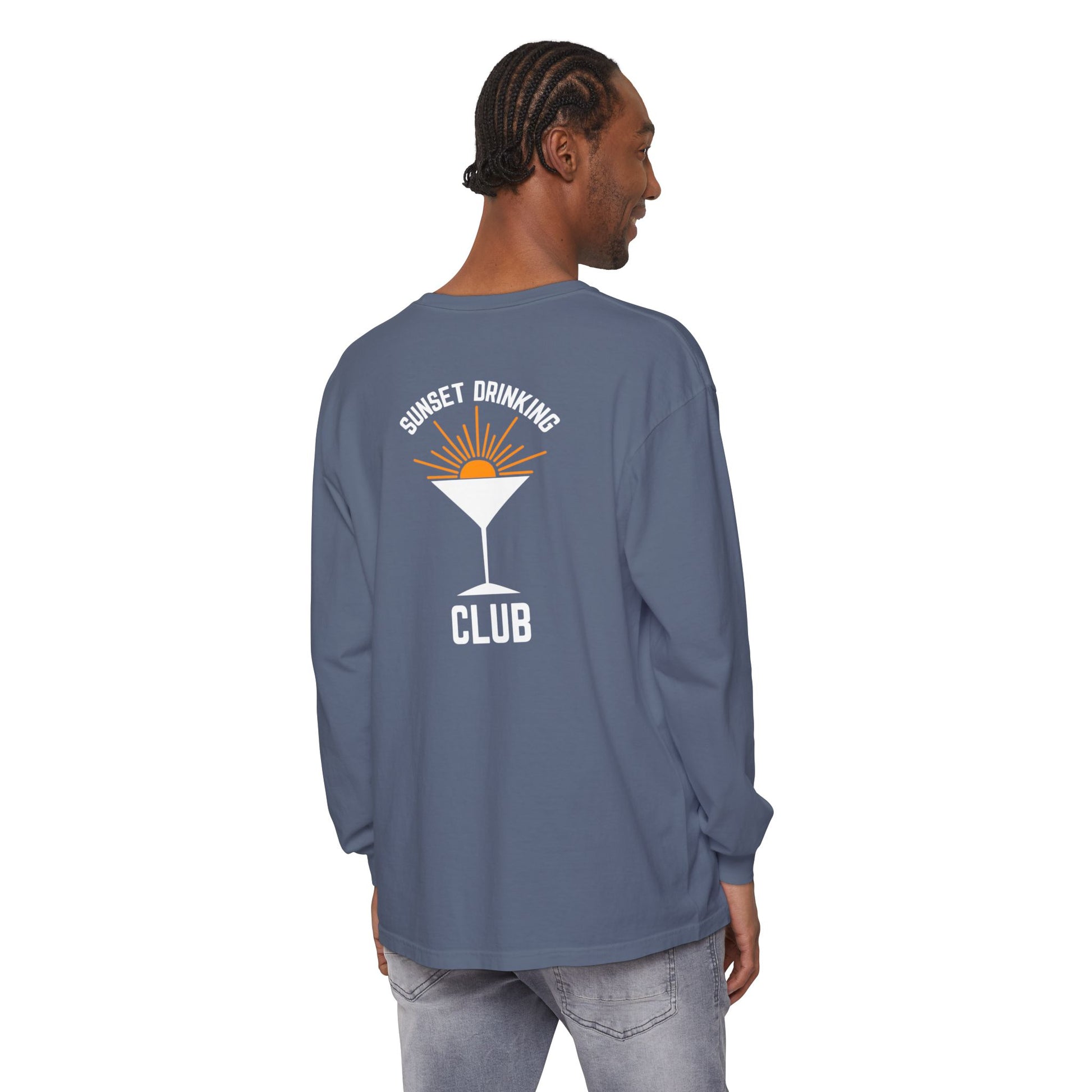 Sunset Sips Mobile Bartending Long Sleeve Tee