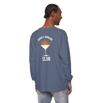 Sunset Sips Mobile Bartending Long Sleeve Tee