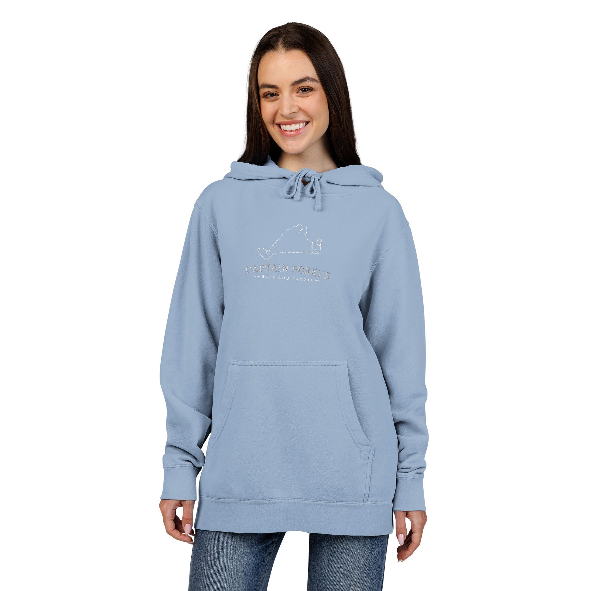 Capt. Pork's Bait & Tackle Embroidered Island Hoodie
