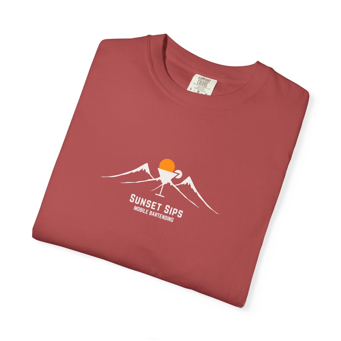Sunset Sips Mobile Bartending T-Shirt