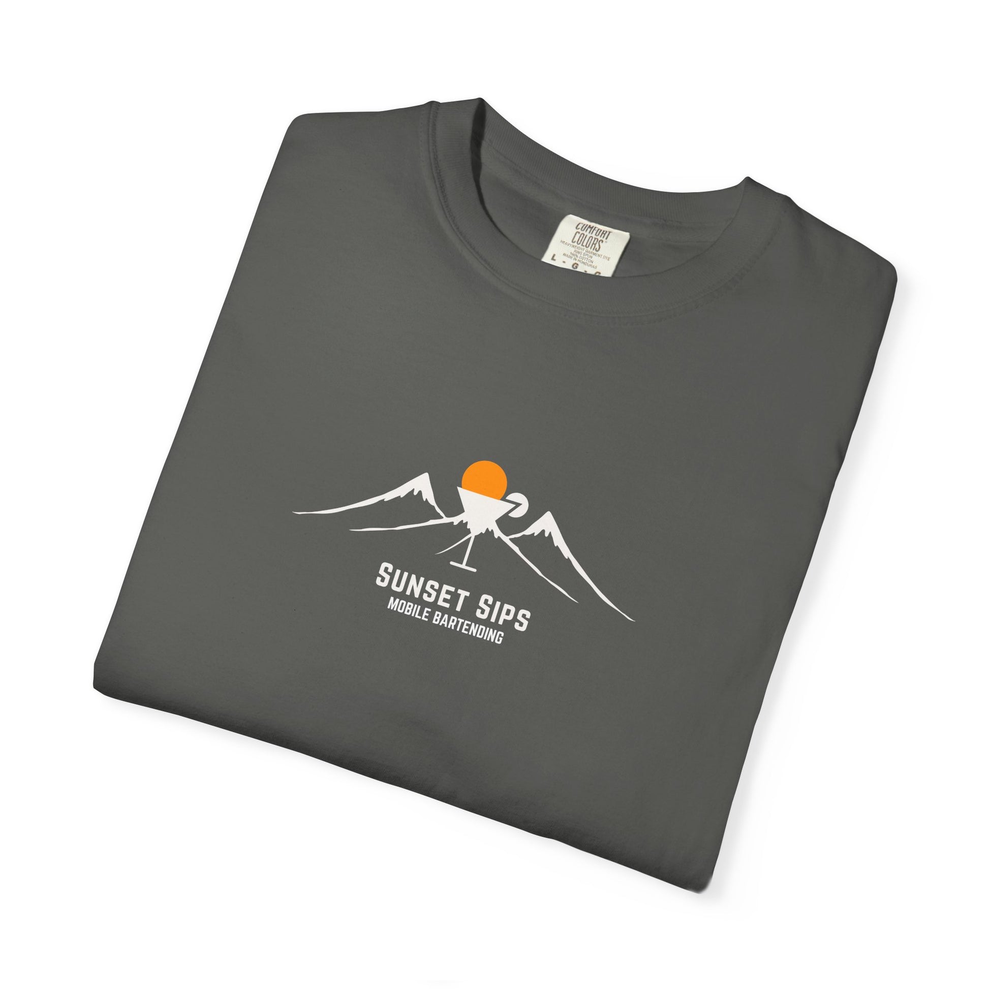 Sunset Sips Mobile Bartending T-Shirt