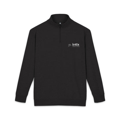 intlx Intax Embroidered Quarter-Zip Fleece Pullover