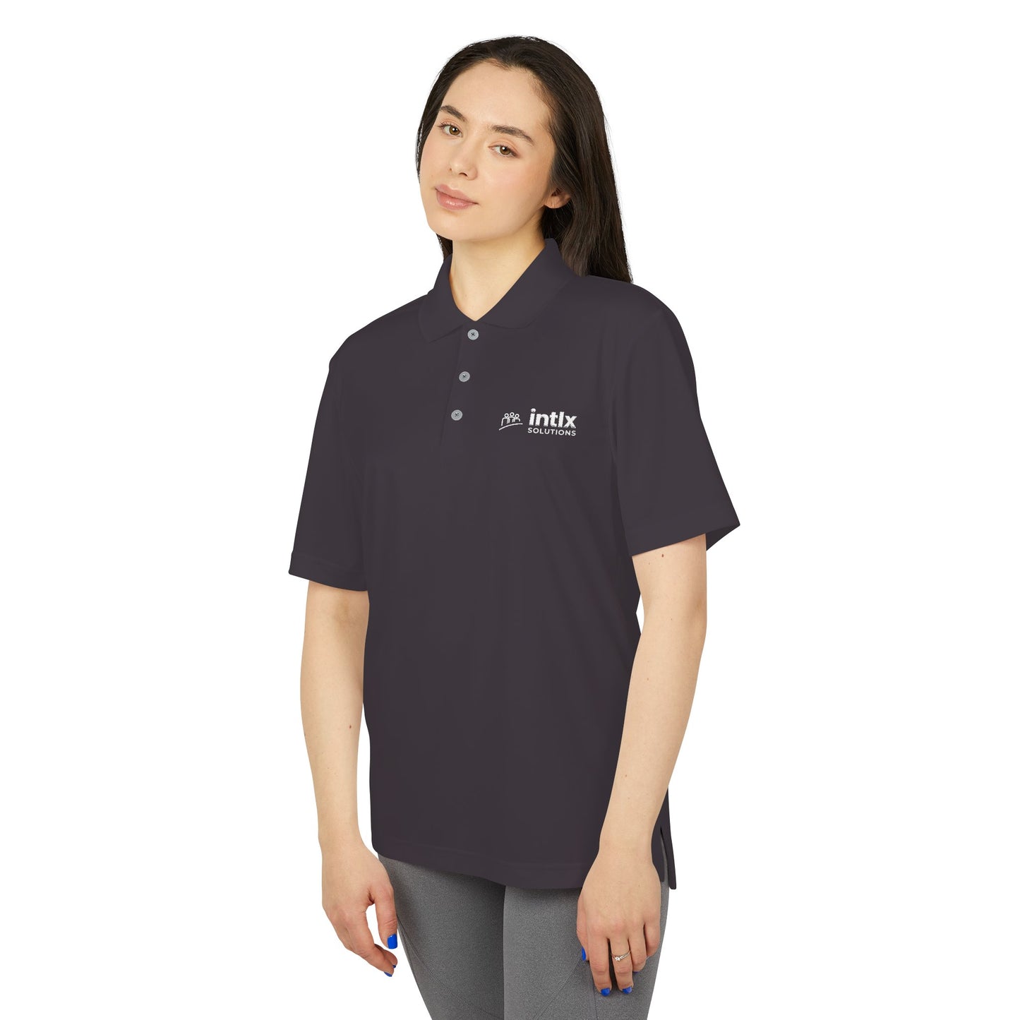intlx Adidas Polo White logo