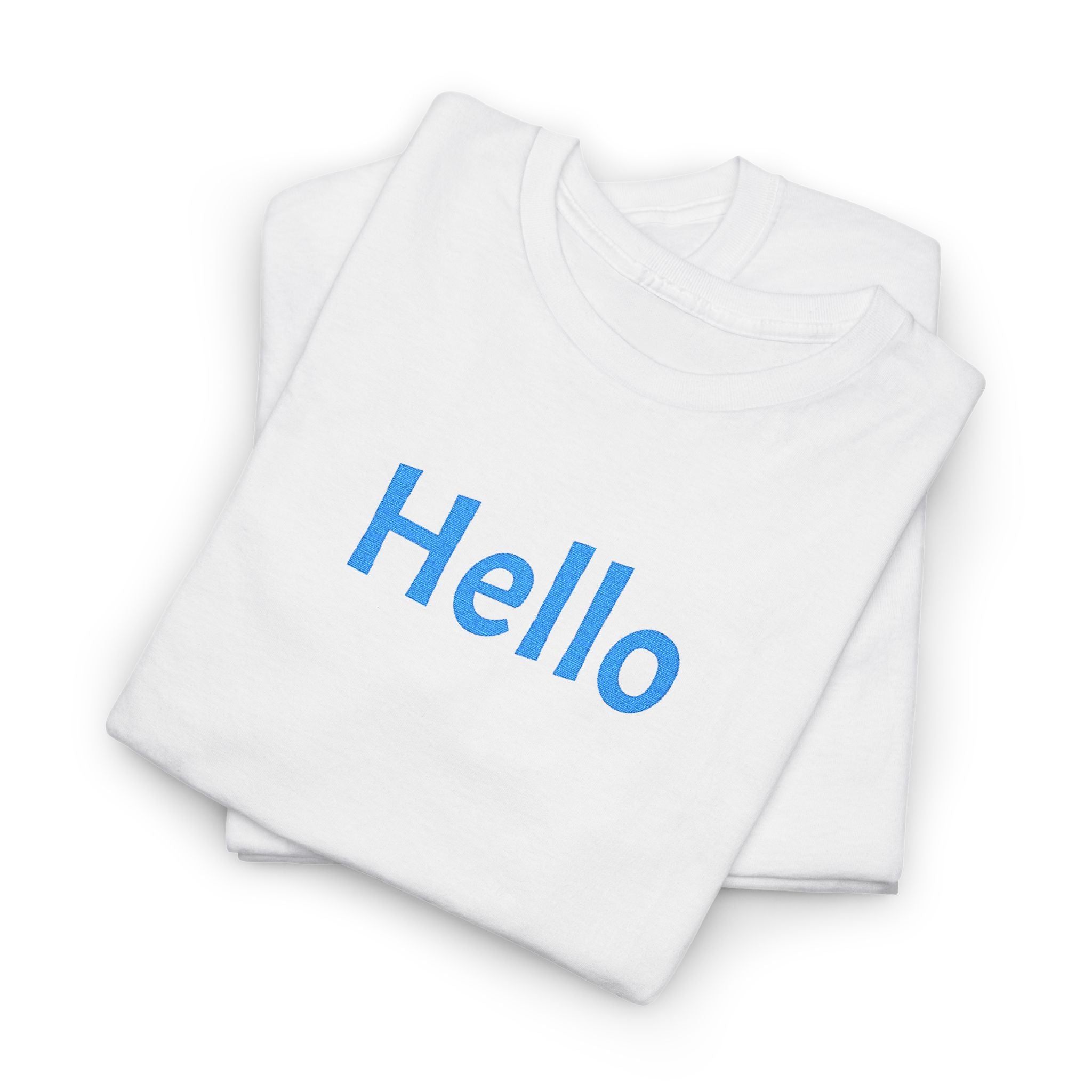 AG Embroidery Hello Graphic Tee