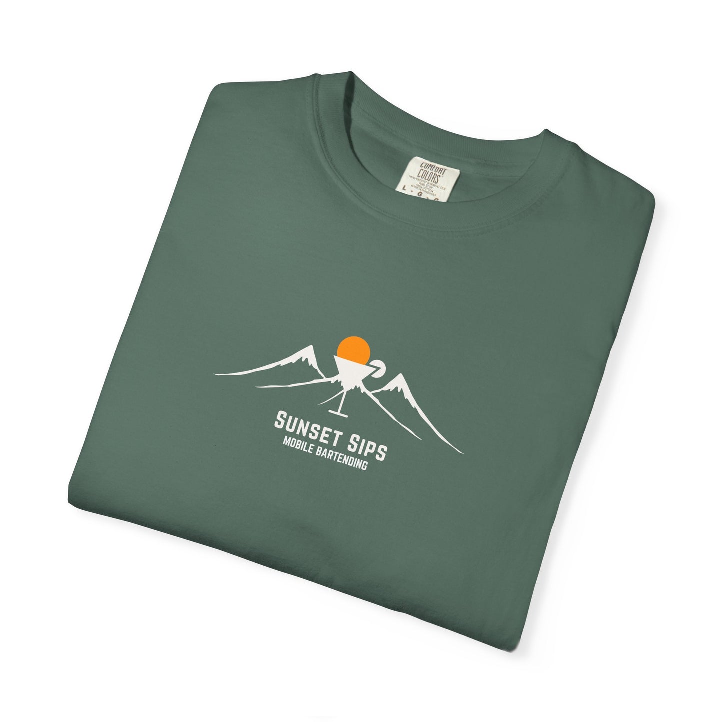 Sunset Sips Mobile Bartending T-Shirt