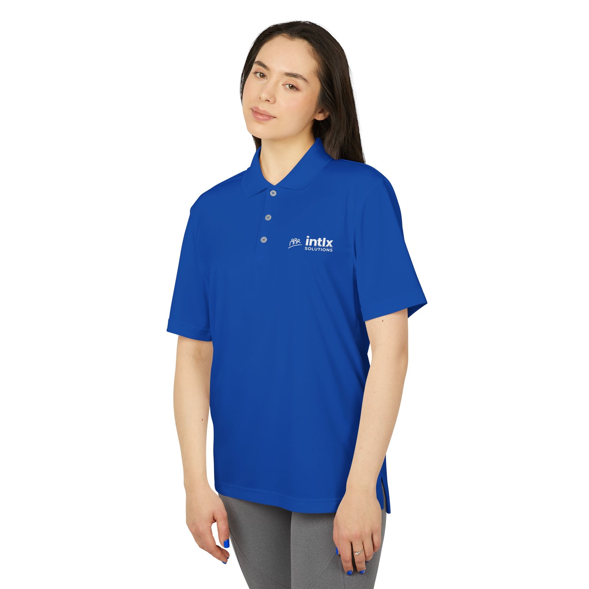 intlx Adidas Polo White logo