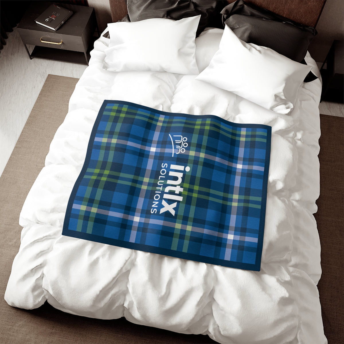 intlx Plaid Sweatshirt Blanket