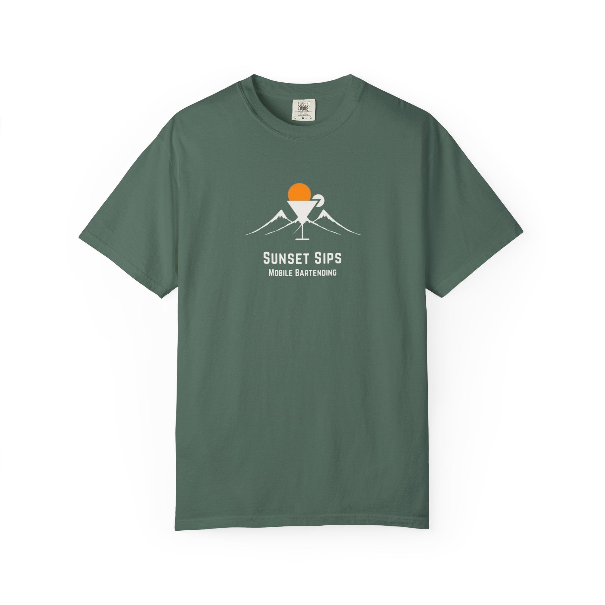 Sunset Sips Mobile Bartending T-Shirt