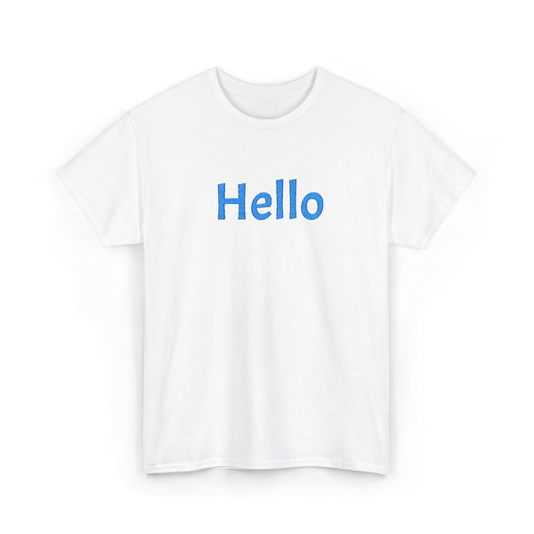 AG Embroidery Hello Graphic Tee