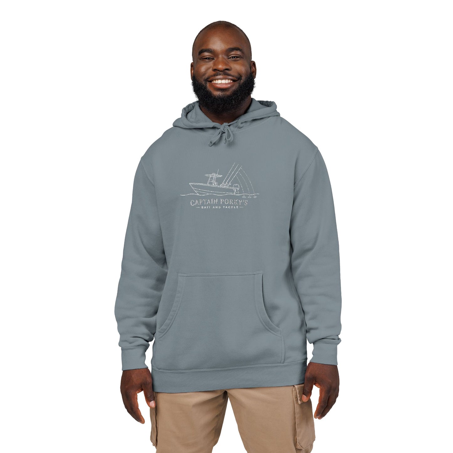 Capt. Porky's Bait & Tackle Embroidered Boat Hoodie