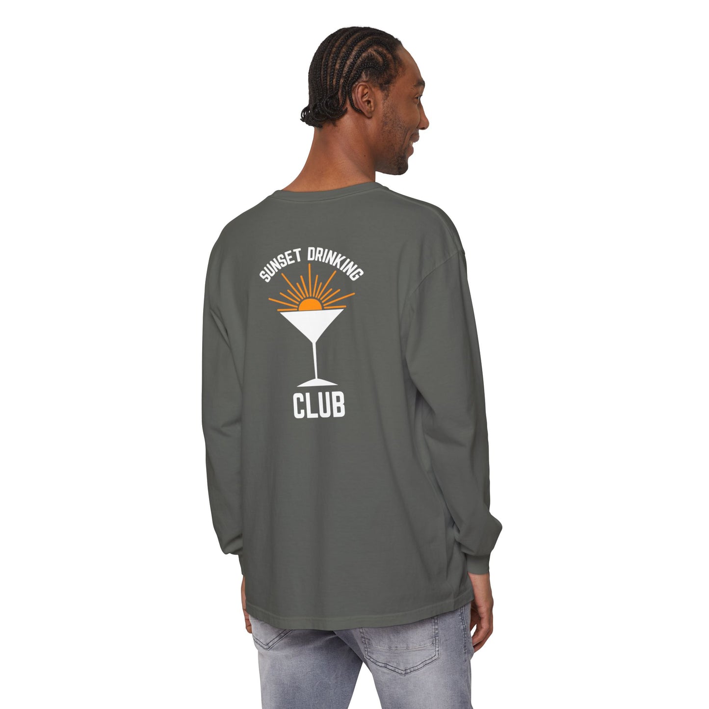 Sunset Sips Mobile Bartending Long Sleeve Tee
