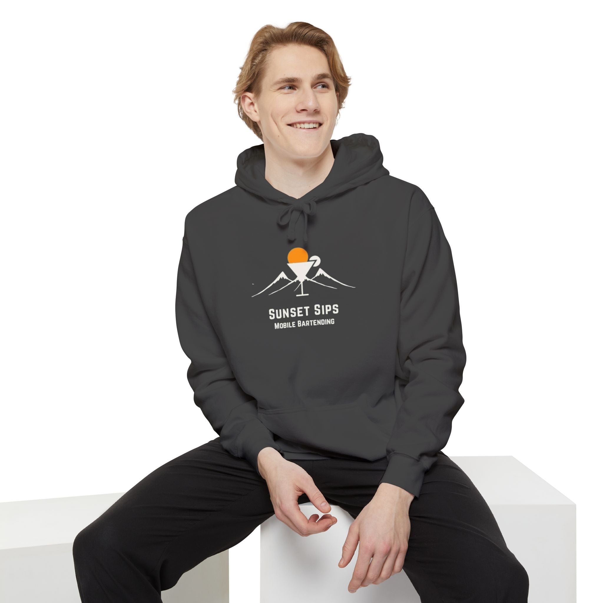 Sunset Sips Mobile Bartending Hoodie