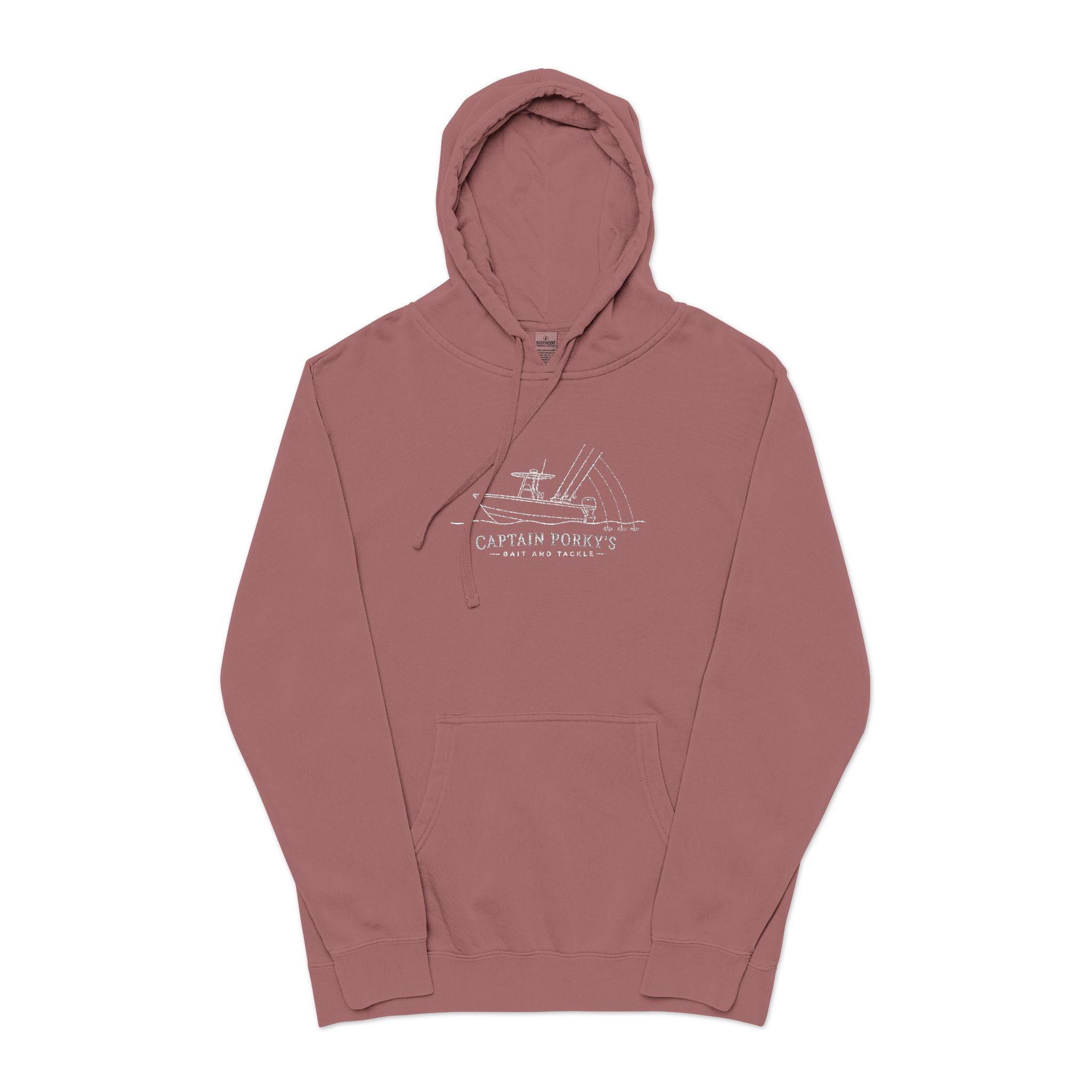 Captain Porky's Bait & Tackle Embroidered Boat Hoodie
