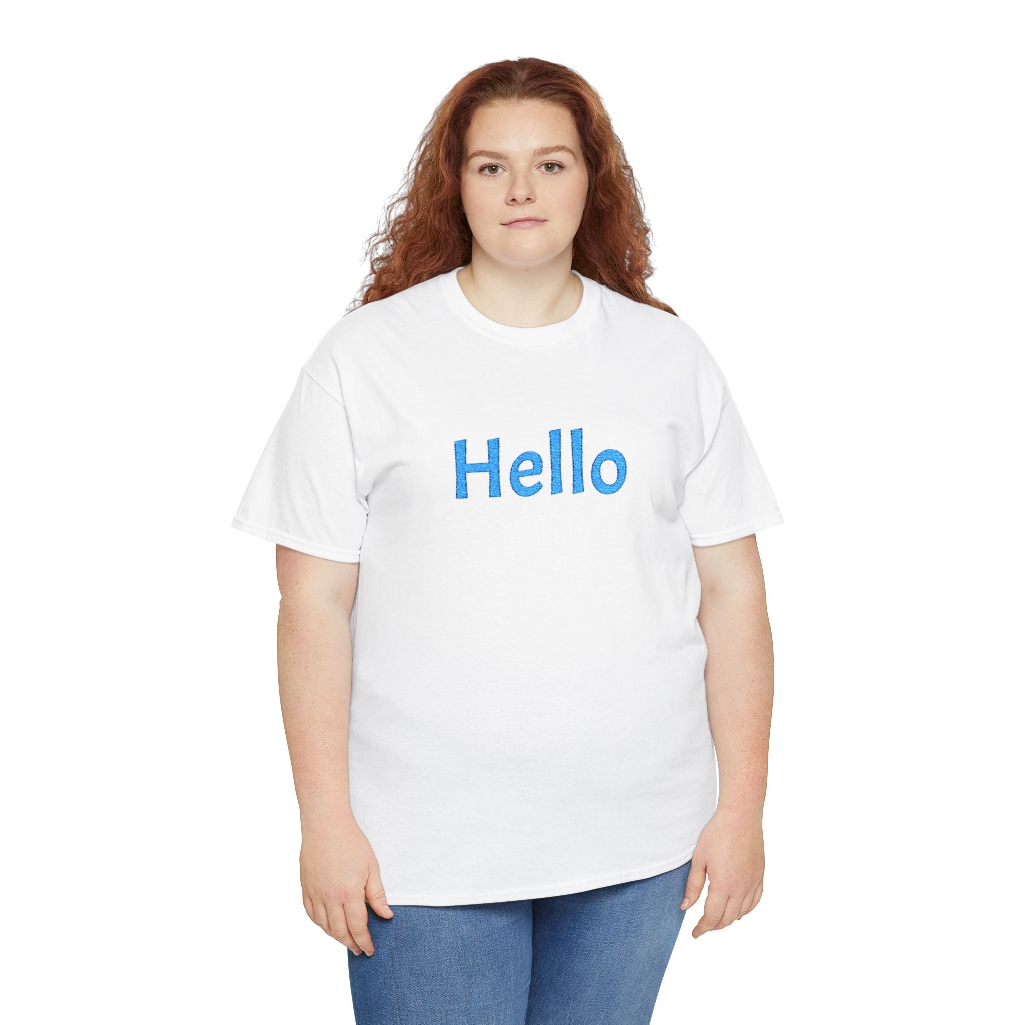 AG Embroidery Hello Graphic Tee