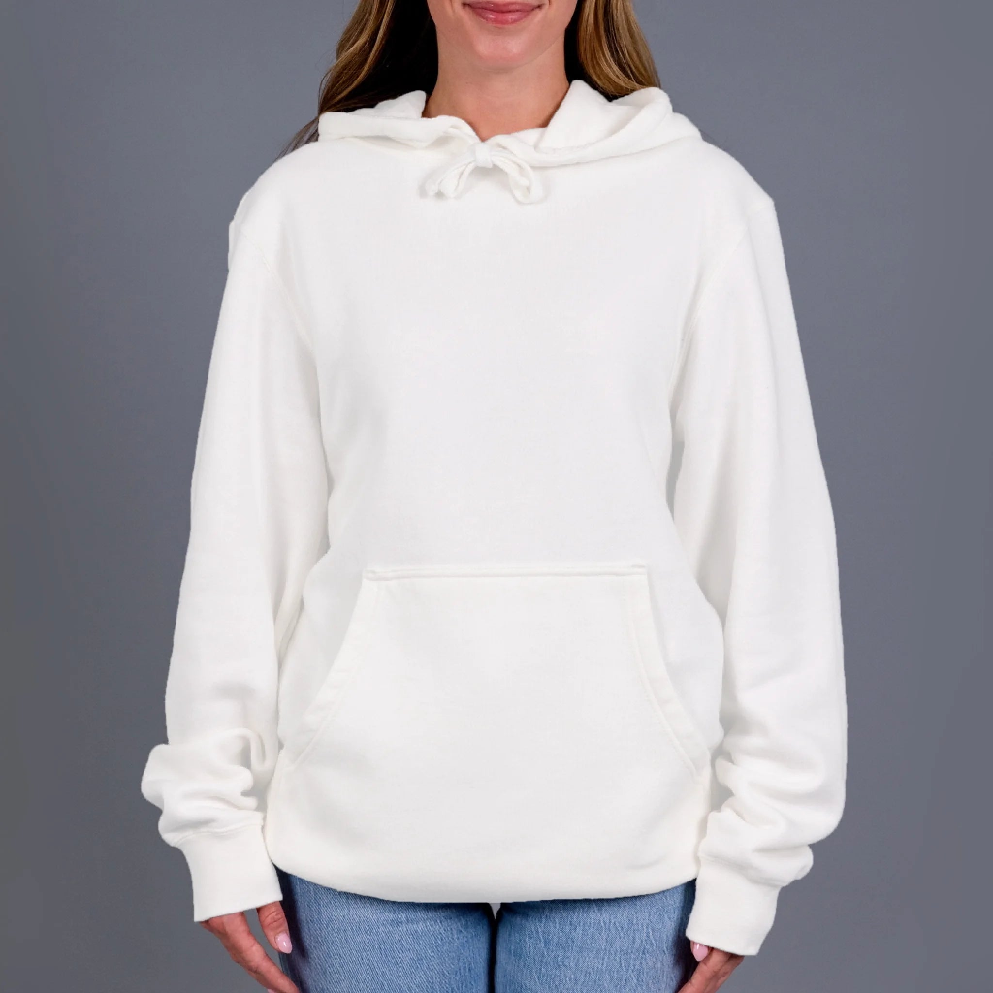 PRM4500 - 1-ITC-Hoodie---female---front---close-up---tied