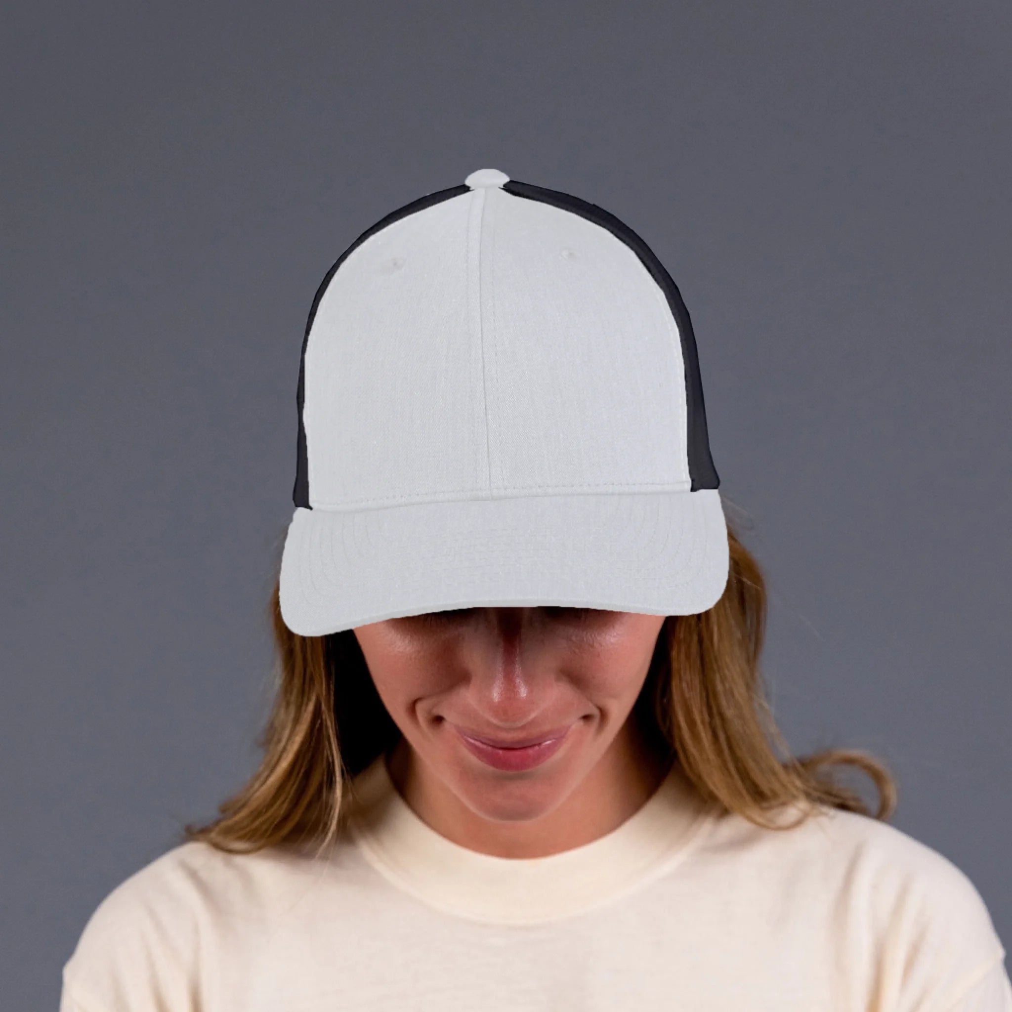 Snapback Trucker Hat Black Mesh - black---p-f-1 1