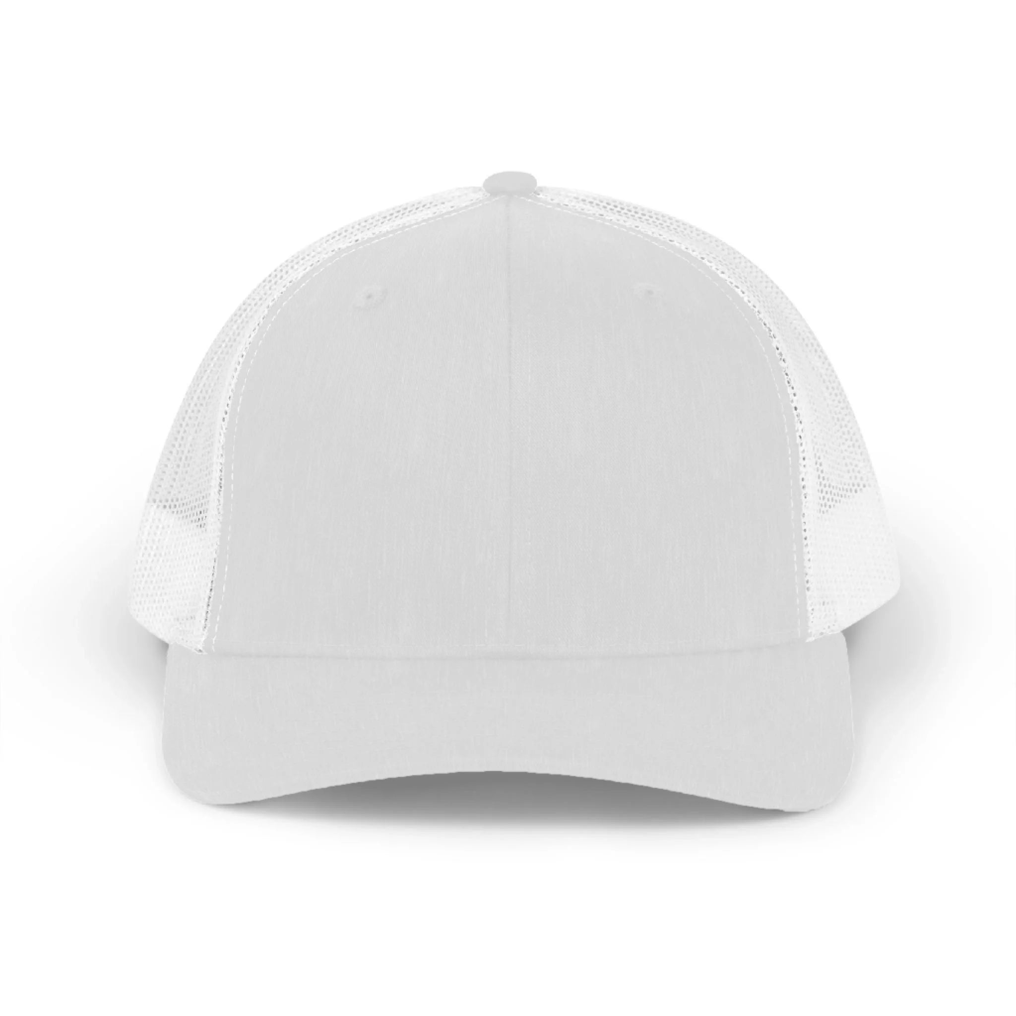 Snapback Trucker Hat White Mesh - W-F-1 1