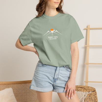 Sunset Sips Mobile Bartending T-Shirt
