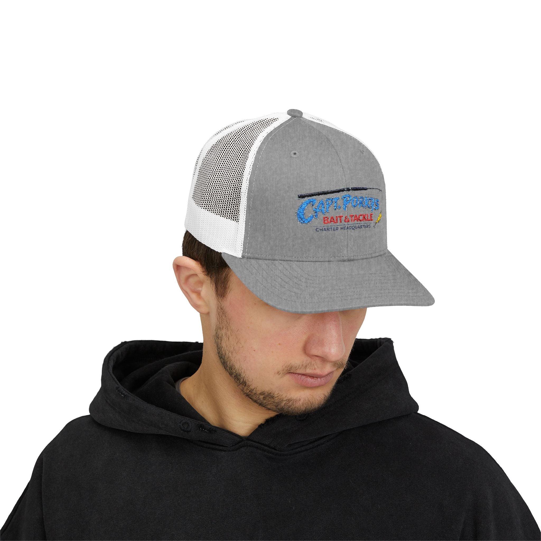 Captain Porky's Bait & Tackle Snapback Trucker Hat