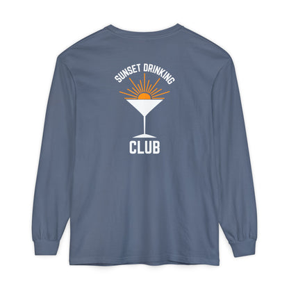 Sunset Sips Mobile Bartending Long Sleeve Tee
