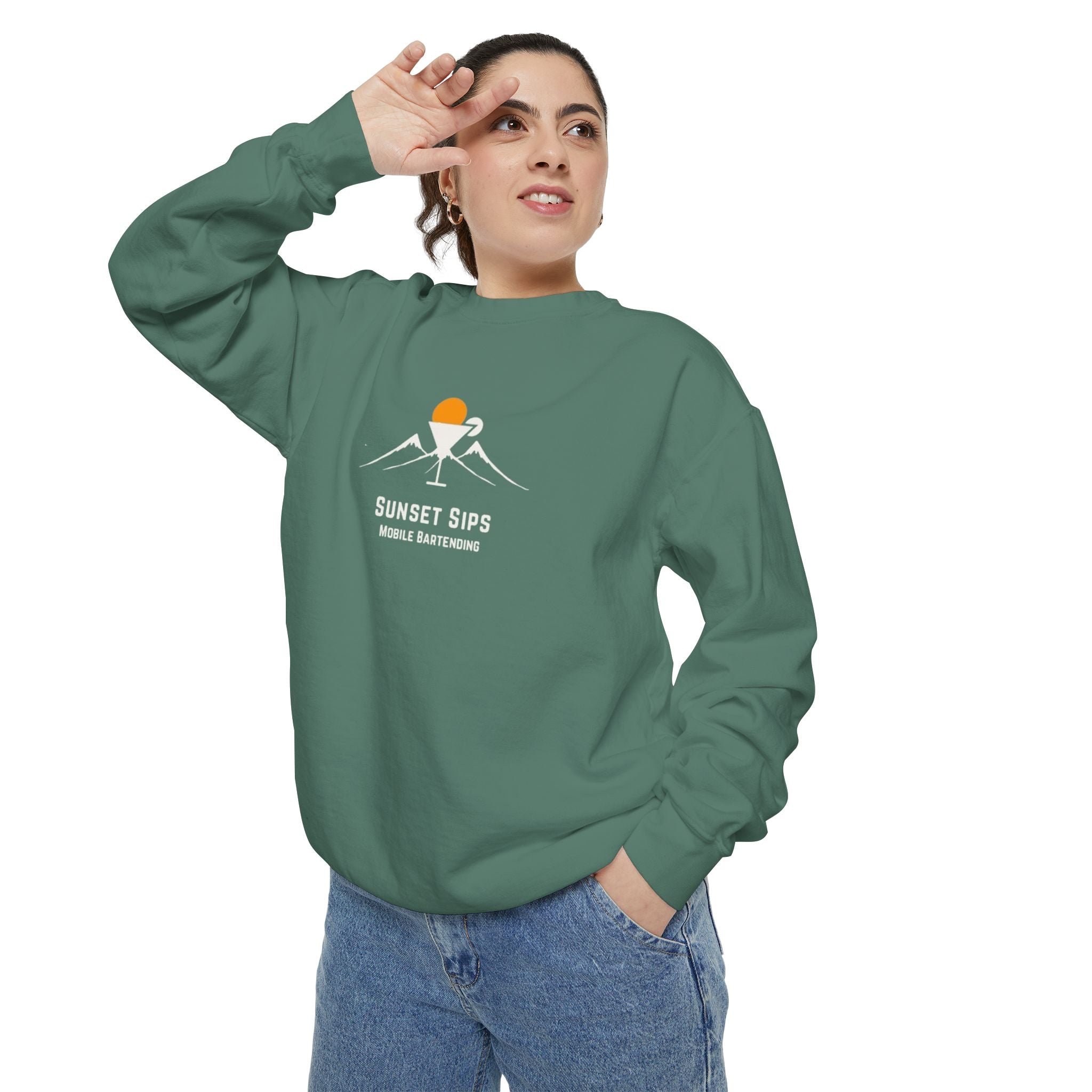 Sunset Sips Mobile Bartending Crewneck