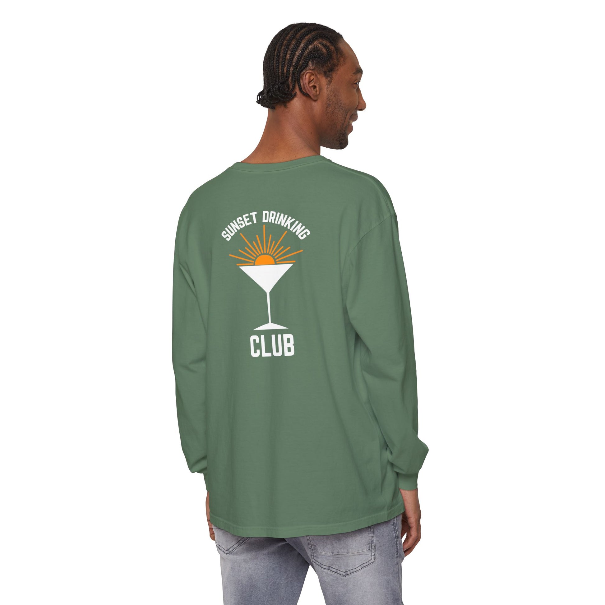 Sunset Sips Mobile Bartending Long Sleeve Tee