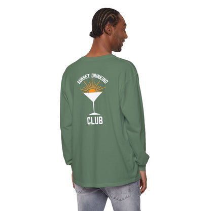 Sunset Sips Mobile Bartending Long Sleeve Tee