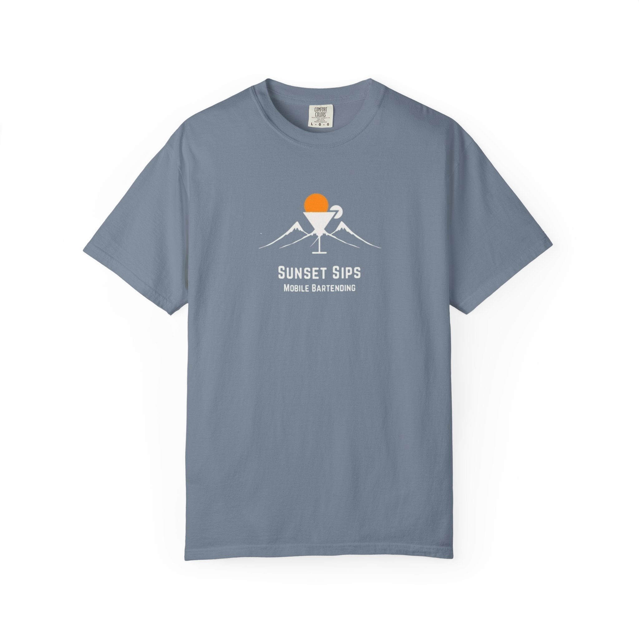 Sunset Sips Mobile Bartending T-Shirt