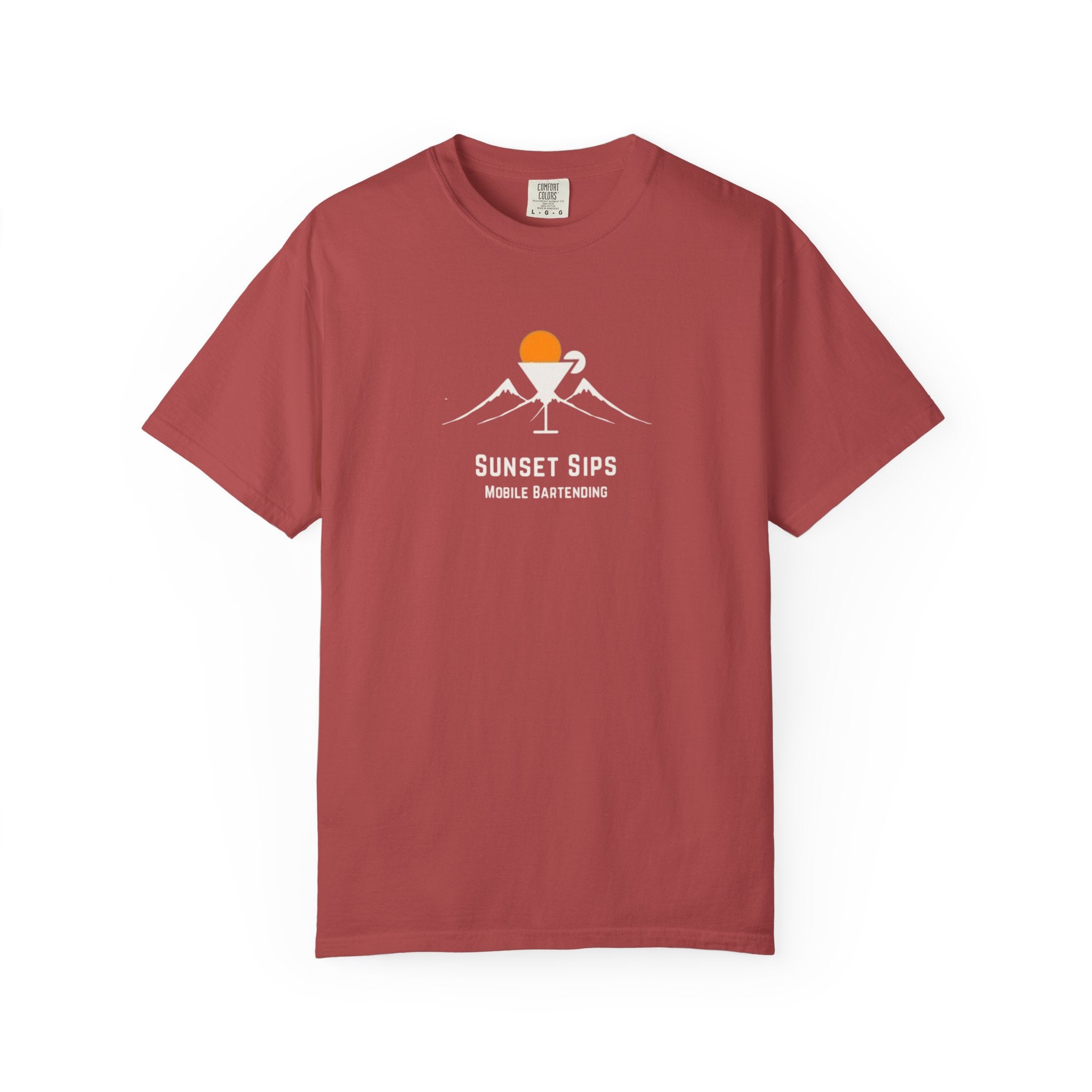 Sunset Sips Mobile Bartending T-Shirt