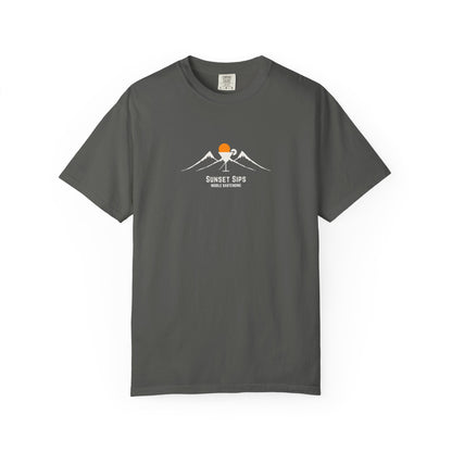 Sunset Sips Mobile Bartending T-Shirt