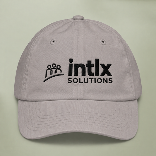 intlx Youth Baseball Cap Black Logo